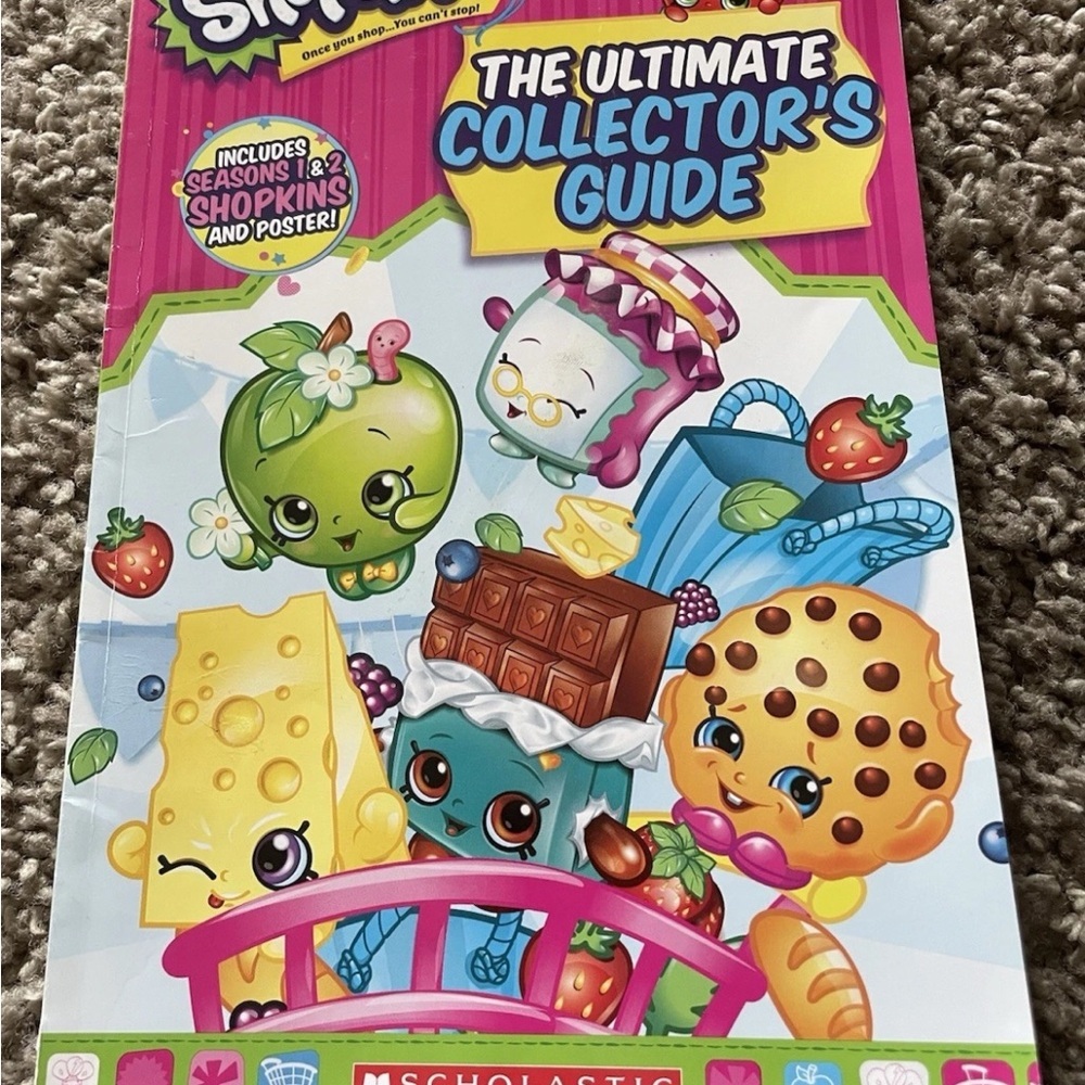 Scholastic Shopkins Collector's Guide - Bright Pink‎ & Multicolor Cover